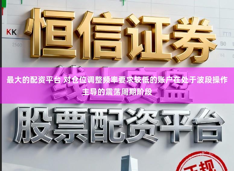 最大的配资平台 对仓位调整频率要求较低的账户在处于波段操作主导的震荡周期阶段